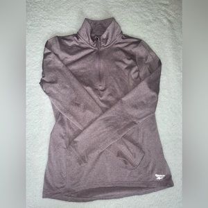 Reebok purple athletic quarter zip